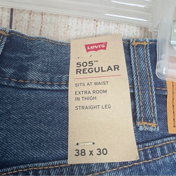 Levi’s 505 Mens Straight Leg Jeans size 38X30 - Picture 3 of 10